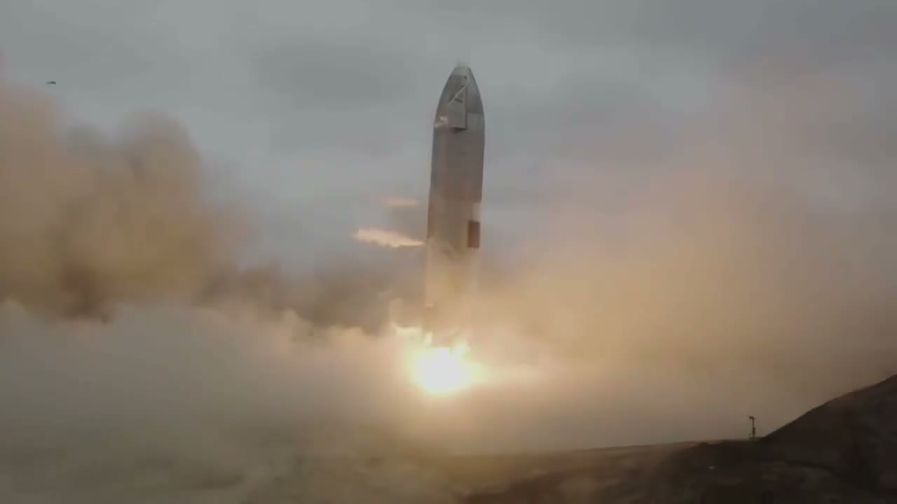 Starship SN15 landing at Starbase, Texas, May 5, 2021